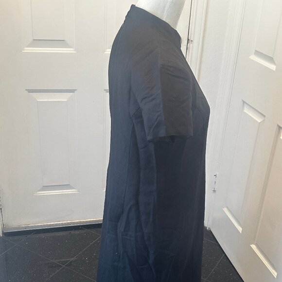 VTG Jessica Howard Linen Embroidered Cheongsam Qipao Floral Maxi Dress Petite 4 - Picture 10 of 12